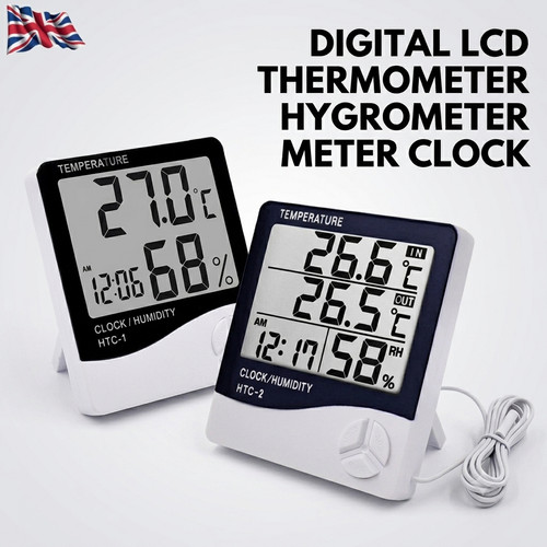 Digital lcd indoor thermometer - digital,
