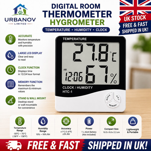 Digital room thermometer - digital,