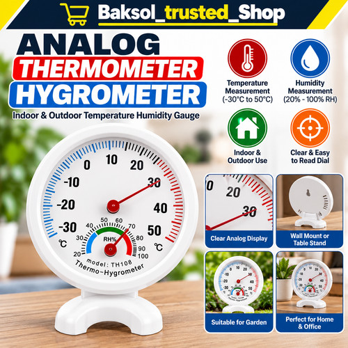 Analog thermometer hygrometer - thermometer,
