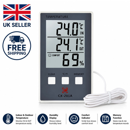 Digital thermometer hygrometer - digital,