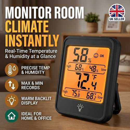 Max min room thermometer - max,