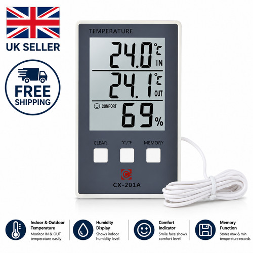 Digital thermometer hygrometer - digital,