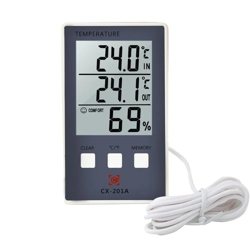 Lcd indoor outdoor thermometer - indoor/outdoor,