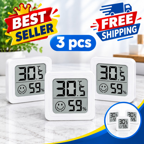 Digital indoor thermometer - 3x,