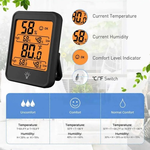 Max min room thermometer - min,